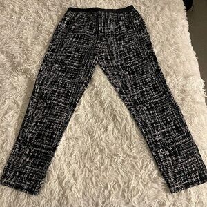 BCBGMAXAZRIA Michael Straight Leg Patterned Pants Small